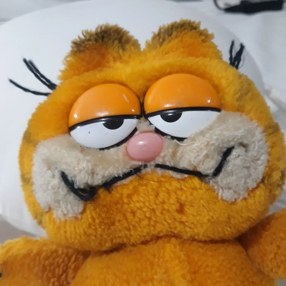 Vintage 80's Garfield Plush Toy - Orange 10